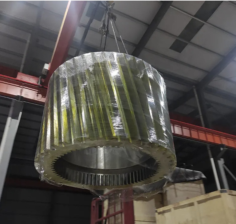 Zware cilindrische tandwiel, enorme tandwiel voor superieure krachtoverdracht in zilveren afwerking